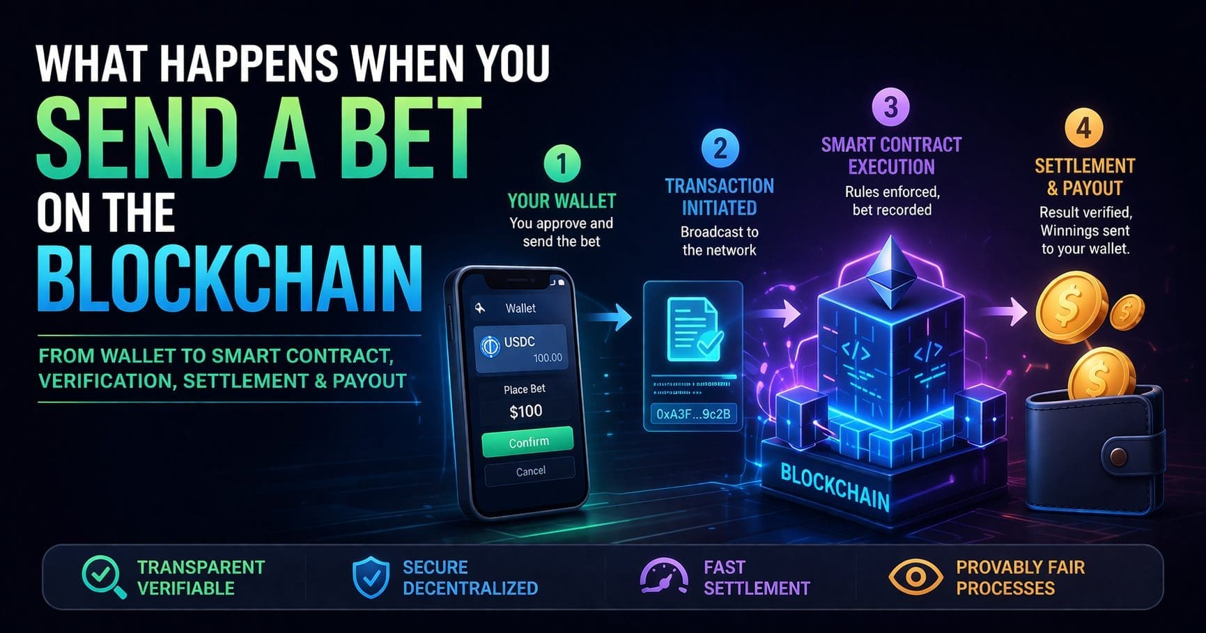 Send a Bet on the Blockchain